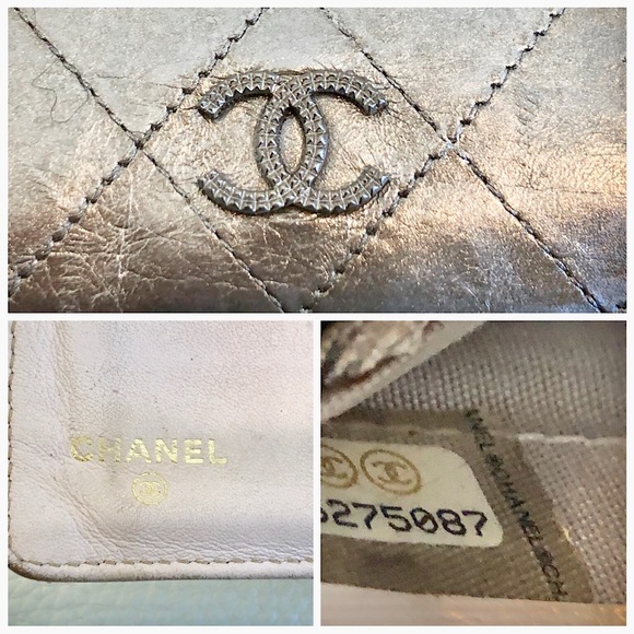 ⭕️SOLD⭕️Chanel Sliver Bi-Fold Wallet - Picture 7 of 7